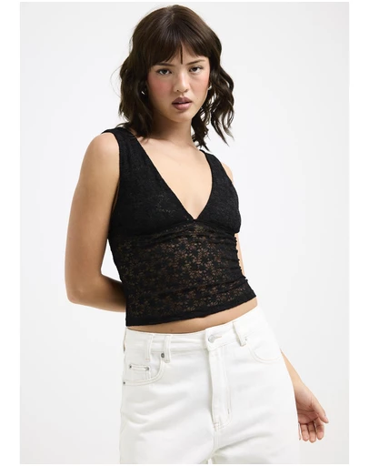 Alice In The Eve - Penelope Lace Scoop Top
