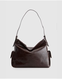 Evity - Narda Leather Pocket Hobo Bag
