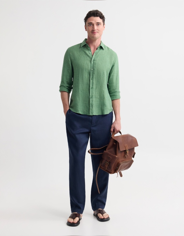 Oxford - Cooper Ls Delave Linen Shirt