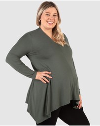 B Free Intimate Apparel - Maternity Bamboo V Neck Tunic Top