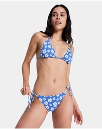 Roxy - Womens Printed Essentials Tie Side Classic Bikini Bottom