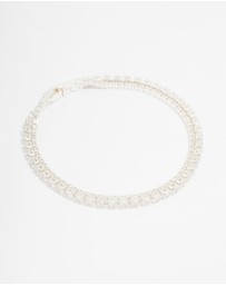 Lovisa - Silver Plated Cubic Zirconia Tennis Bracelet