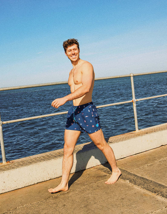 Skwosh - Moby Sick Men's Eco Swim Shorts in Navy