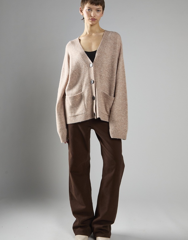 Glamorous - Button-Front V-Neck Cardigan