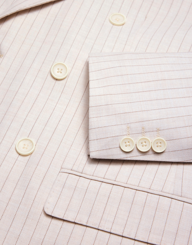 Politix - Zander Pinstripe Double Breasted Blazer