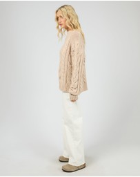 All About Eve - Higgins Cable Knit Oat