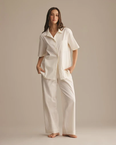 Resting - Soft Woven Cotton Jules Short Sleeve Shirt