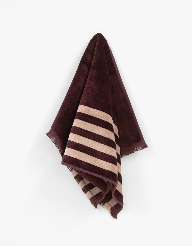 Aura Home - Palma Stripe Australian Cotton Bath Towel Set