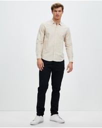 KAJA Clothing - Regular-Fit LS Chambray Shirt - Tim Top
