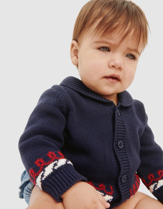 GAP - Nautical Shawl Cardigan - Babies