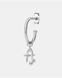 Karen Walker - H Initial Love Letter Hoop