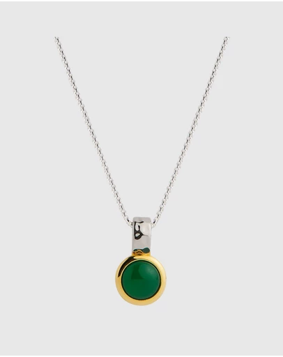 Najo - Solace 2-Tone Green Onyx Necklace