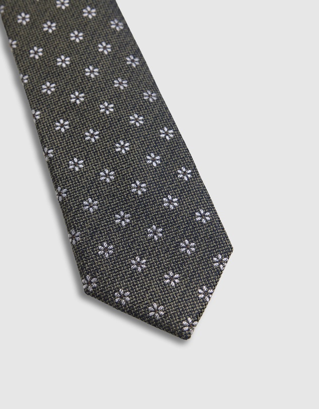 Oxford - Isaac Ditsy 7Cm Silk/Wool Tie