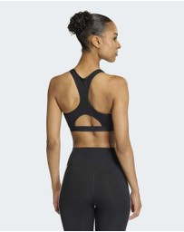 adidas Performance - Optime Essentials Workout 3-Stripes Medium Support Bra Womens