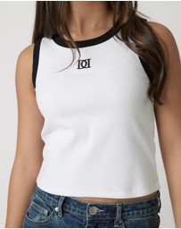 Decjuba Kids - Harper Monogram Tank Top - Teens