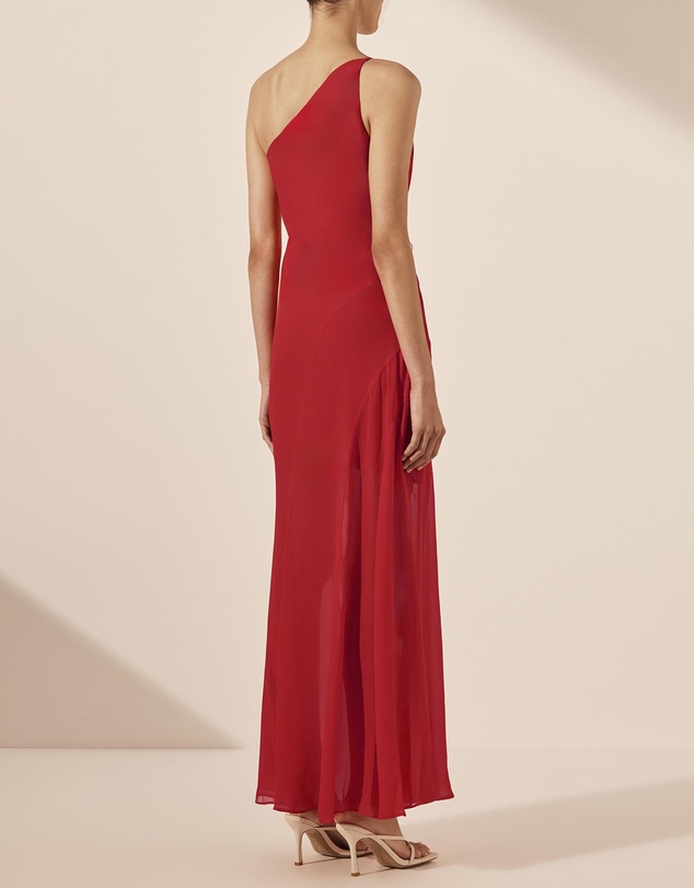 Shona Joy - Amina One Shoulder Panelled Maxi Dress