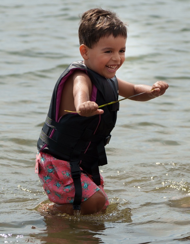 Tolu Australia - Boys Orange Swim Shorts With Crabs
