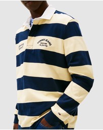 Tommy Jeans - Relaxed Stripe Graphic Rugby Polo