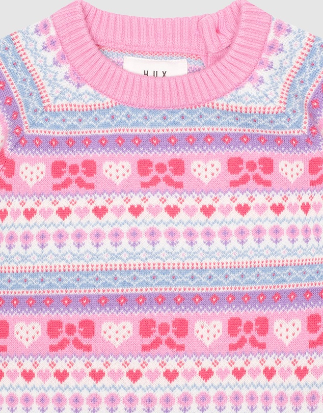 Huxbaby - Apres Ski Fairisle Pullover - ICONIC EXCLUSIVE - Babies-Kids