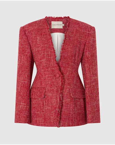 CAMILLA AND MARC - Carmine Fitted Collarless Blazer