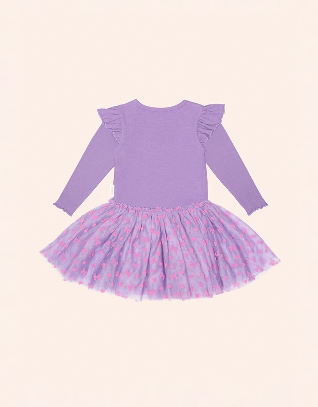 Huxbaby - Cherry Embroidered Tulle Dress - ICONIC EXCLUSIVE - Babies-Kids