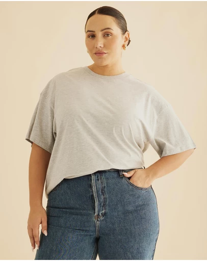 Atmos&Here Curvy - Organic Cotton Boyfriend Tee
