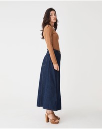 Forcast - Nancy Panelled Denim Skirt