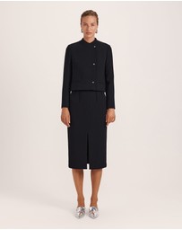 SABA - Raya Wool Crepe Cropped Jacket