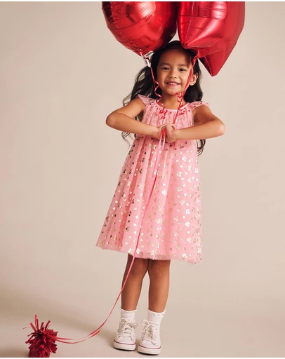 Huxbaby - Golden Cherries Princess Tulle Dress - Babies