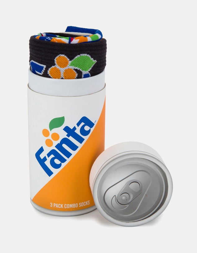American Needle - Fanta Retro Sneaker Sock 3 Pack Gift Can