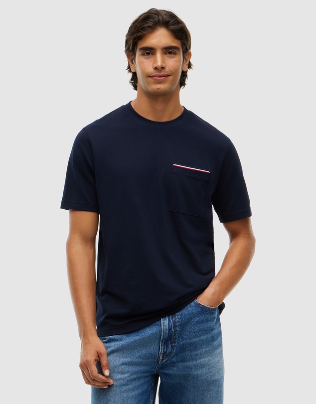 Tommy Hilfiger - Global Stripe Pocket Pique T-Shirt