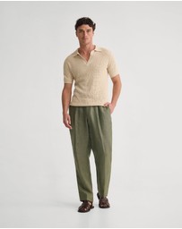 Oxford - Huck Lined Knitted Polo