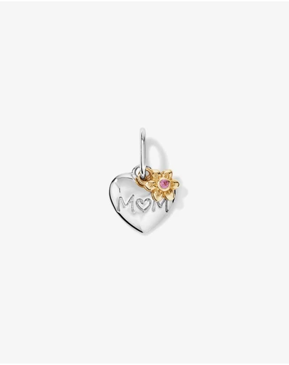 Michael Hill - Mother's Day Heart Pendant in Sterling Silver and 10kt Yellow Gold