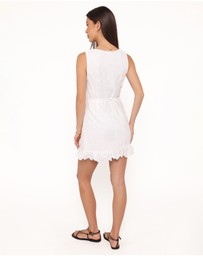 Petal & Pup - Cherish Eyelet Mini Dress - White