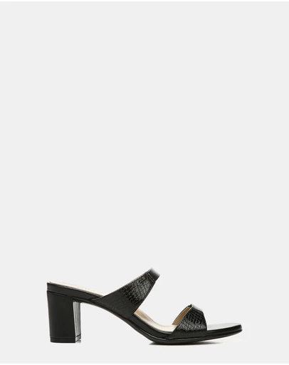 Naturalizer - Venus Dress Sandal - Black Snake/Leather