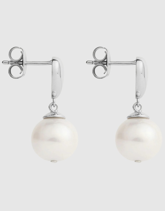 Najo - Islander Silver Pearl Earring