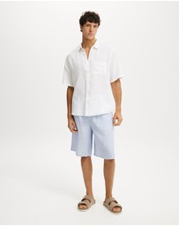 Cotton On - Relaxed Linen Short Sleeve Shirt