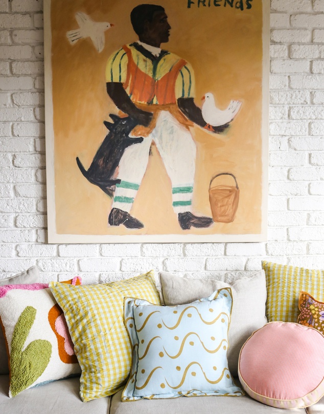 Mosey Me - Citrus Seersucker Euro Pillowcase Set