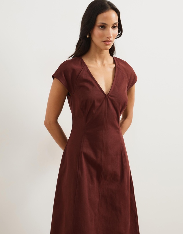 Atmos&Here - Sofie Chambray Midi Dress