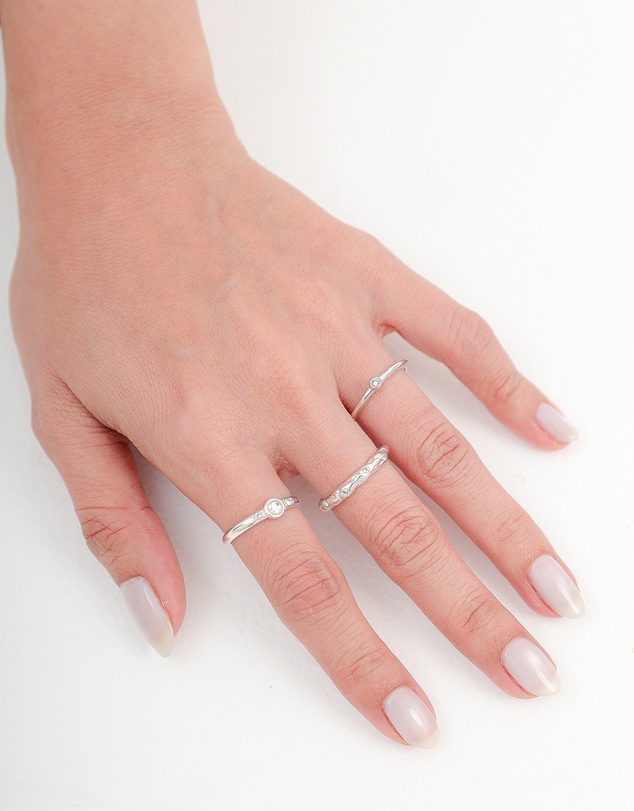 Elli Jewelry - Crystal Band Ring in 925 Silver