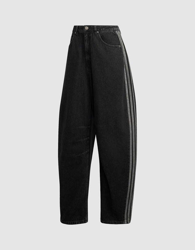 adidas Originals - High Rise Barrel Leg Denim Pants