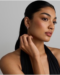 Michael Hill - 20mm Cubic Zirconia Huggie Hoop Earrings in Sterling Silver