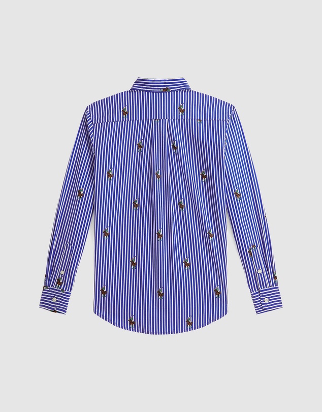 Polo Ralph Lauren - Polo Bear Striped Cotton Shirt - Teens