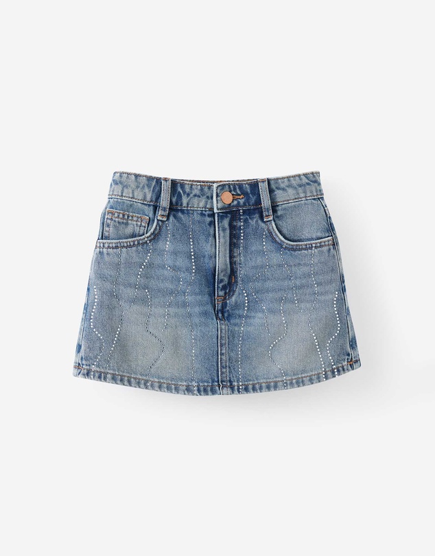 Cotton On Kids - Alayna Aline Denim Skort