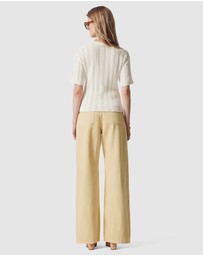 & Other Stories - Pointelle Knit T-Shirt