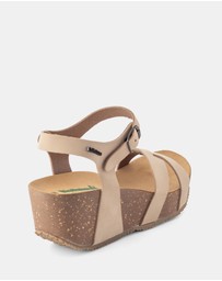 BioNatura - Willow Leather Wedge Heels