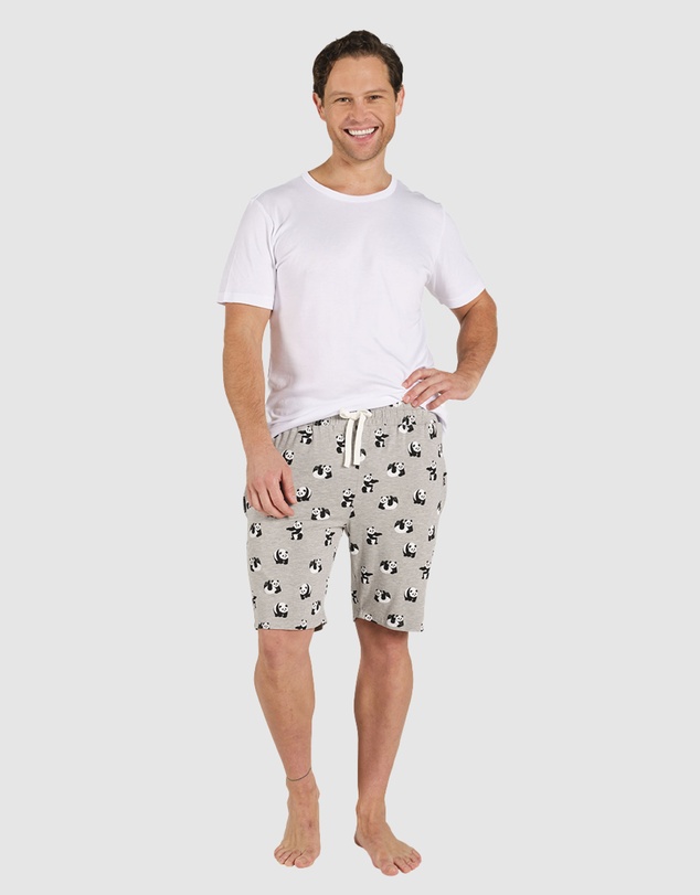Bamboozld - Mens Panda Bamboo Jersey Lounge Short
