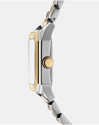 DKNY - Signature Shape Two-Tone 27x34mm Green Dial Womens Watch