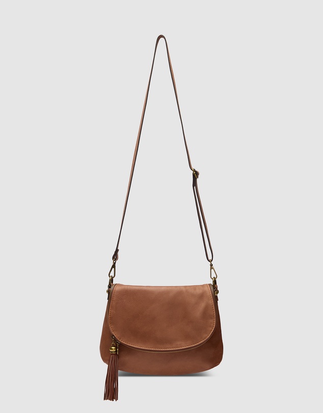 Florence - Vasarino Brown Leather Crossbody Bag