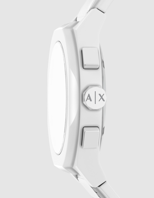 Armani Exchange - White Chronograph Watch